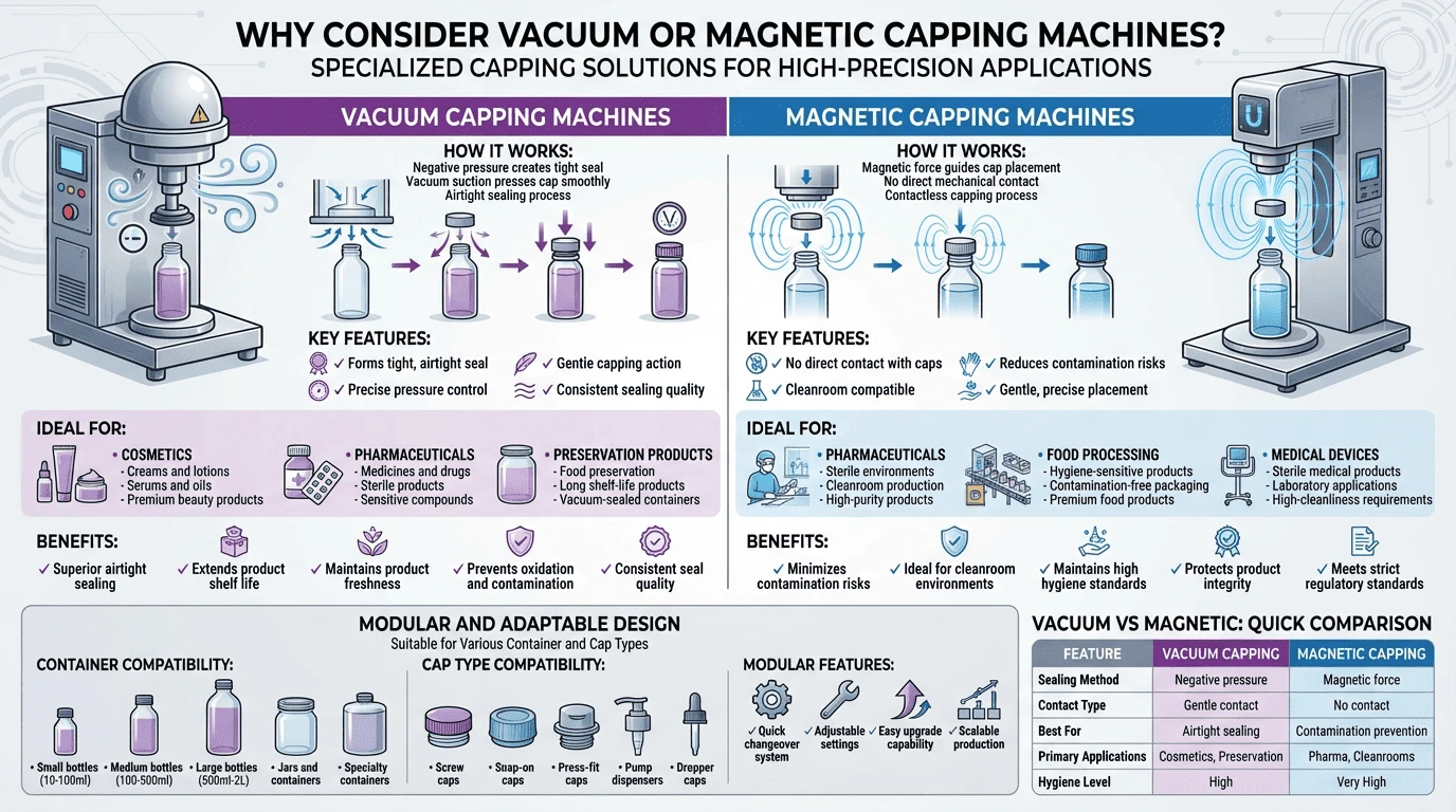 Why Consider Vacuum or Magnetic Capping Machines Why Consider Vacuum or Magnetic Capping Machines